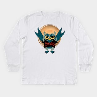 Rock-n-Roll Owl Kids Long Sleeve T-Shirt